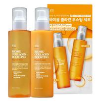 Vivas Biome Collagen Boosting Elasticity Skin 200ml + Lotion 200ml set, 1 set beige