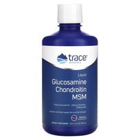 pėdsakai, skystas gliukozaminas, chondroitinas, MSM, mėlynės, 32 fl uncijos (946 ml)
