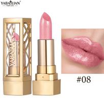 Perlamutriniai blizgūs lūpų dažai ir spalvingi mikro blizgučiai Velvet & Pearlescent Mirror vandeniui atsparūs lūpų dažai ir matinis nude drėkinamasis lūpų glazūra 08 beige