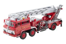 TOMYTEC Tomica Limited Vintage Neo Hino TC343 Ladder Fire Truck Owase Fire Station Completed Model LV-N24c gray