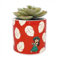 Disney Planter with Faux Plant (Lilo & Stitch)