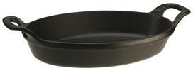 staub Stackable Dish Black Enamel Iron Japanese Dish  Oval 28cm  [Authorized Product] 40509-341 juoda