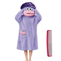 Children's Funny Big Mouth Pajamas with Comb, Jumpsuit Loungewear for Boys and Girls 120 šviesiai violetinė spalva