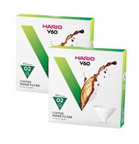 Paper filter for Hario V60 02W 40 pieces set of 2 green