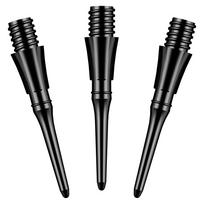 CyeeLife professional darts points, 1000 plastic darts points, 2BA screw, dart arrow tips, replacement points for soft darts, soft dart tips, soft black