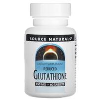 Source Naturals, Reduced Glutathione, 250 mg, 60 tablets