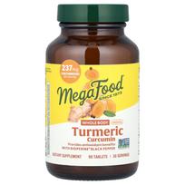 MegaFood, Ciberžolės kurkuminas Viso kūno mini, 60 tablečių