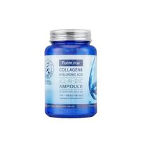 Farmstay Collagen Hyaluronic Acid All-in-One Ampoule - Face Rum. Reduces fine lines and wrinkles. For face containing marine collagen. 239.6g (8.5 oz) white
