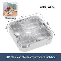 Ruhan 1080ml Heated Leak-Proof Lunch Box white