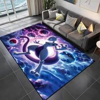 15 dydžių Pokemon-Mewtwo rašto kilimai Miegamojo žaidimų kilimėliai Miegamojo dekoras Kilimas Svetainės sofos kilimas Ropojimo kilimėlis Šventinės dovanos 50x80cm (20x31in)