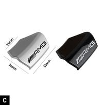 Automobilio vairo emblemos lipdukas Auto interjero aksesuarai Mercedes Benz AMG A B C E M R G S klasės GLA CLA CES CLS SLK GLK black
