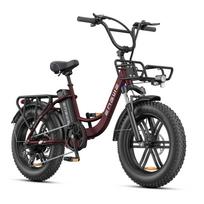 ENGWE L20 Boost E-Bike, 250W Motor, 75Nm Torque, 48V 13Ah Battery, 20×4.0  Tires, 126KM Range, Perfect for Both City Rides and Outdoor Adventures raudona