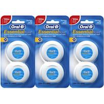 Oral-B waxed floss, 2 packs, 3 pieces blue