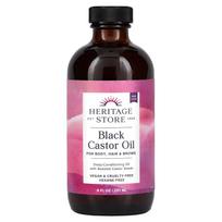 Paveldo parduotuvė, juodasis ricinos aliejus, 8 fl uncijos (240 ml) black