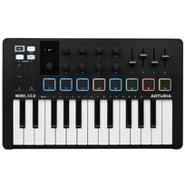 ARTURIA MIDI klaviatūros valdiklis MiniLab 3 BK Black juoda