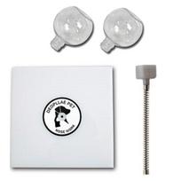 The Pla Pet Feeder Parts Page Išalkusio boksininko rinkinys PE plokštelė + spyruoklė + lizdas + 2 tipų lesyklėlės, įvairių spalvų, 1 rinkinys white
