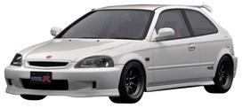 Uždegimo modelis Honda CIVIC Type R baltas gatavas produktas 1/18 (EK9) gray