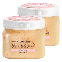 Bouquet Garni Sugar Body Scrub White Musk Fragrance, 500g, 2 units white