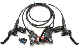 SHIMANO DEORE Aukštos kokybės hidrauliniai diskiniai stabdžiai be rotorių priekinis ir galinis komplektas Juodas BL-M6100 BR-M6100 gray