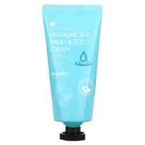 Mizon, Hialurono rūgšties rankų ir pėdų kremas, 3,38 fl oz (100 ml) blue