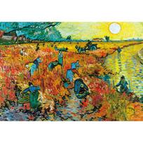 1014-piece jigsaw puzzle - Arles’ red vineyards, popular Korean puzzle yellow