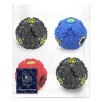 Dingdong augintinio žaislas padangos formos skanėstų kamuoliukas 4 vnt. rinkinys L 12,5 cm, Juodas, Raudonas, Mėlynas, 1 rinkinys blue