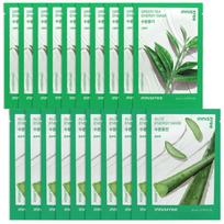 Innisfree energy mask aloe 10 sheets + green tea 10 sheets free green