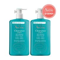 Avene Cleanance valomasis gelis riebiai odai 400ml, 2 vnt. blue
