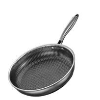 Shangheng Stainless Steel Honeycomb Frying Pan black