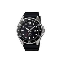Casio Jaunimo serija Swordfish Šviečiantis Vandenyno Kvarcinis Mechanizmas Dervos Dirželis Laikrodis Vyriški laikrodžiai Juodas MDV106-1A Single Watch,Random Watch Box,Black black