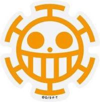 Low Pirate Flag ONE PIECE x Panson Works Collaboration Sticker Mini Sticker One Piece Official Goods OPS-81 balta