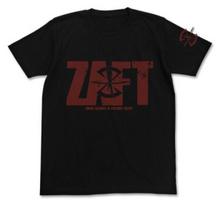 Mobile Suit Gundam SEED ZAFT logo black M size T-shirt juoda