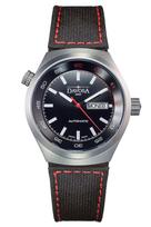 Davosa Trailmaster Automatic Swiss-Made Day-Date Watch, Black, 161.518.55 juoda