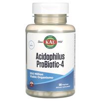KAL, Acidophilus Probiotic-4, 100 Veggie Capsules