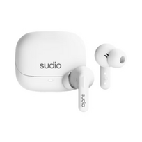 Sudio C8 Bluetooth Noise-Cancelling Earbuds with Microphone White