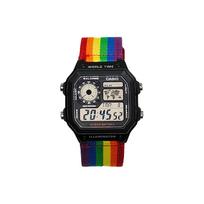 CASIO Unisex YOUTH Black Watch AE-1200WH-1A(Watch3--) Regular Watch Box black