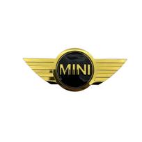 BMW Mini R50/R52 COOPER S Priekinis variklio dangtis ir Galiniai Automobilio Emblemos juoda/auksas