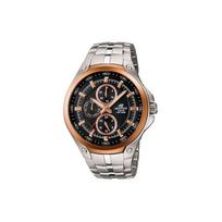 CASIO Men EDIFICE Black Watch EF-326D-1A EF-326D-1A Rose Gold Watch Dial black