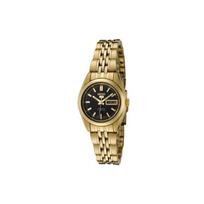 SEIKO Automatic Mechanical Movement Stainless Steel Strap Watch Women's Watch Black Dial SYMA40 Black Dial beige