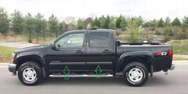 Chevy Colorado 2004-2008 - Chromuotos šoninės durų apdailos juostos