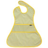 Pli? waterproof full body bib, 1 piece, 11 green check, 1 piece beige