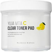 McQueen New York Yuzu Vita C Clear Toner Pad 240ml, 100 pieces, 1 piece white