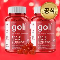 Goli Apple Cider Vinegar Gummies 60 Gummies Asabi Apple Vinegar Vitamin B Jelly, 60 tablets, 2 pieces