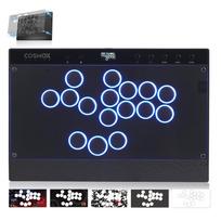 Haute42 Be svirties Arcade Stick Valdiklis su magnetiniu nuimamu plonu plačiu C16 kovoms Be RGB Keičiamas Greitas Ugnies Vidutinis Mygtukas Japonų juoda