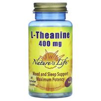 Nature's Life, l-theanine, 400mg, 60 vegetable capsules (200mg per capsule)