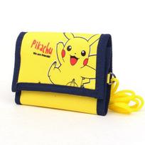 Pokemon Velcro Kaklo Piniginė Vaikams Vaikas Kortelė Monetos, Populiarūs Korėjietiški Mažylių Žaislai yellow