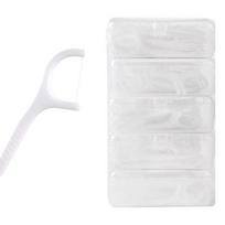 Vienkartis išmanusis dantų siūlas baltas G7170 50 vnt. + dėklas 8,5 x 5,8 cm rinkinys, 5 rinkiniai white