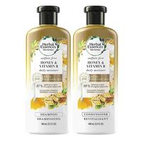 Herbal Essences Shampoo + Conditioner 400ml Each Set 1 Pack Honey & Vitamin B beige