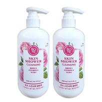 Vyras su gėlėmis Rožių odos dušo prausiklis 500ml, 2 vnt. white