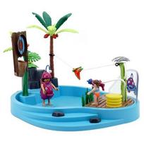 Playmobil water gun and swimming pool figure set 70610, popular toys in Korea blue